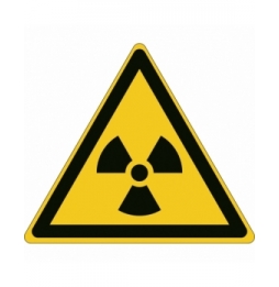 Ostrzeżenie przed materiałem radioaktywnym lub promieniowaniem jonizującym – … (54szt.), W/W003/NT-SA-TRI 10/54-B