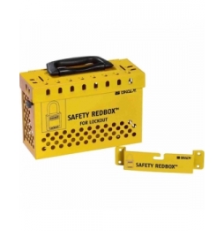 Skrzynka blokowania grupowego LOTO Safety redbox - żółta, 145580