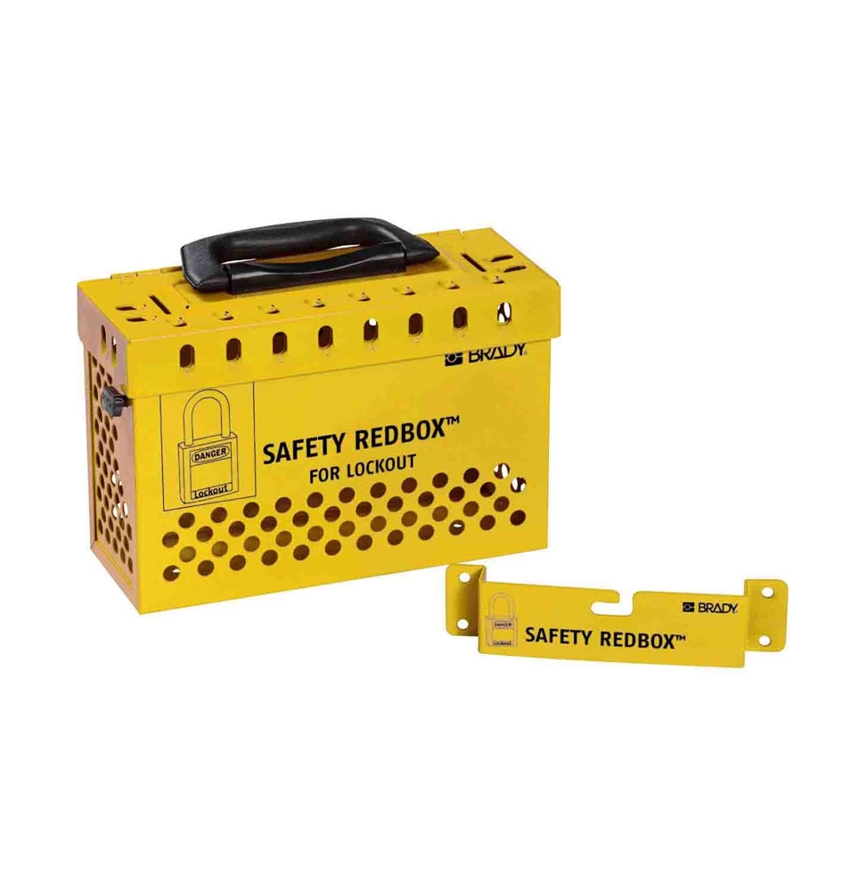Skrzynka blokowania grupowego LOTO Safety redbox - żółta, 145580