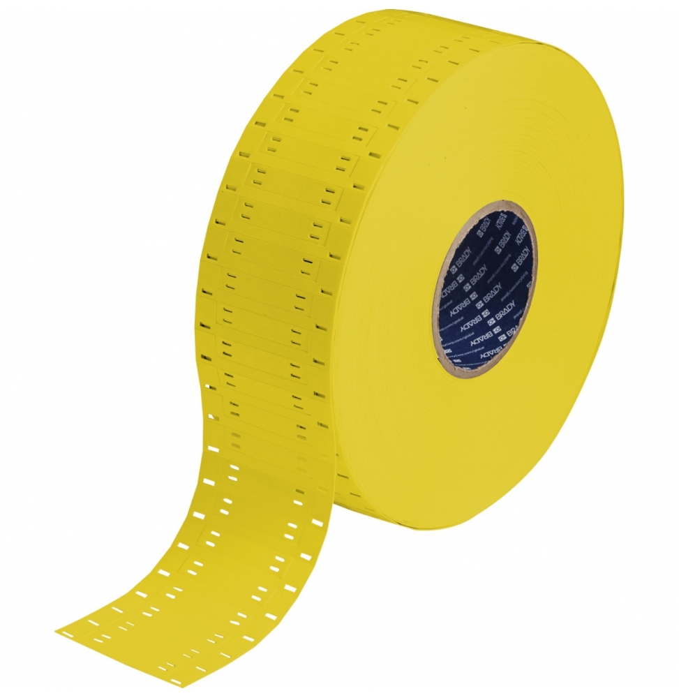 Przywieszki poliolefinowe żółte HSCMST-410-2-YL wym. 51.44 mm x 10.42 mm, 1500 szt.