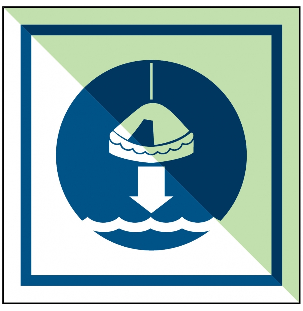 Opuścić na wodę tratwę ratunkową zgodnie z procedurą wodowania – IMO, M/IMO205-SA-PHOLUMC-150X150/1-B
