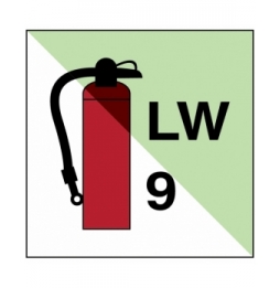 Gaśnica płynowa LW9 – IMO, F/IMO180-SA-PHOLUMB-150X150/1-B