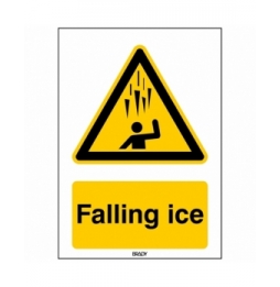 Ostrzeżenie przed spadającym lodem – Znak bezpieczeństwa – ISO 7010, W/W039/EN288-SA-148X210-1/B