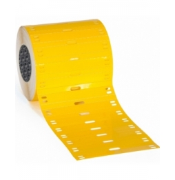 Przywieszki do kabli poliestrowe żółte THT-7510-7598-YL wym. 75.00 mm x 10.00 mm, 1000 szt.
