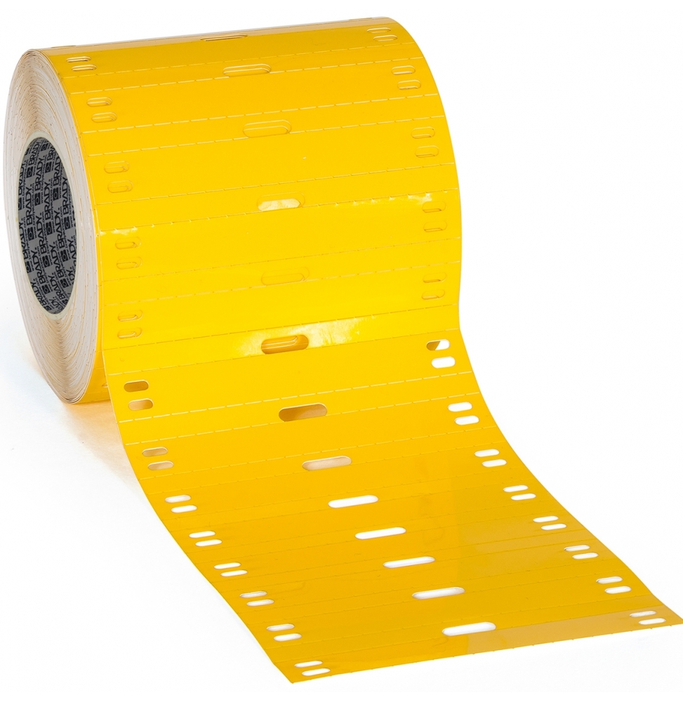 Przywieszki do kabli poliestrowe żółte THT-7510-7598-YL wym. 75.00 mm x 10.00 mm, 1000 szt.