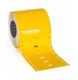 Przywieszki do kabli poliestrowe żółte THT-7515-7598-YL wym. 75.00 mm x 15.00 mm, 1000 szt.