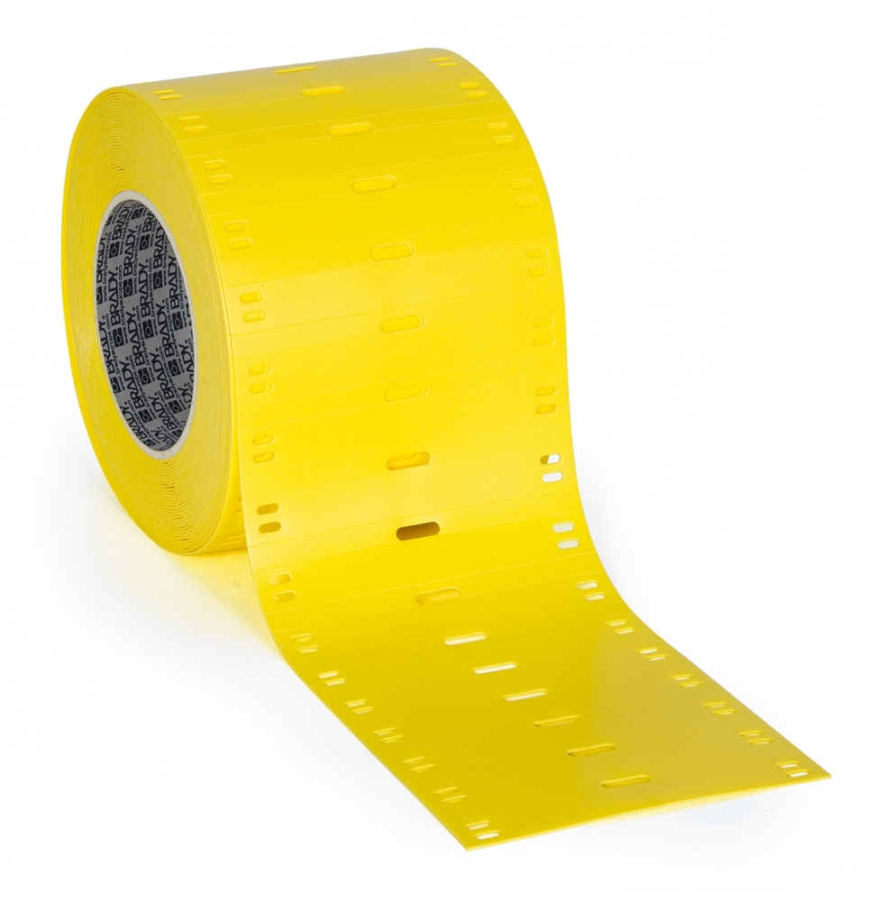Przywieszki do kabli poliuretanowe żółte THT-7510-7643-YL wym. 75.00 mm x 10.00 mm, 750 szt.