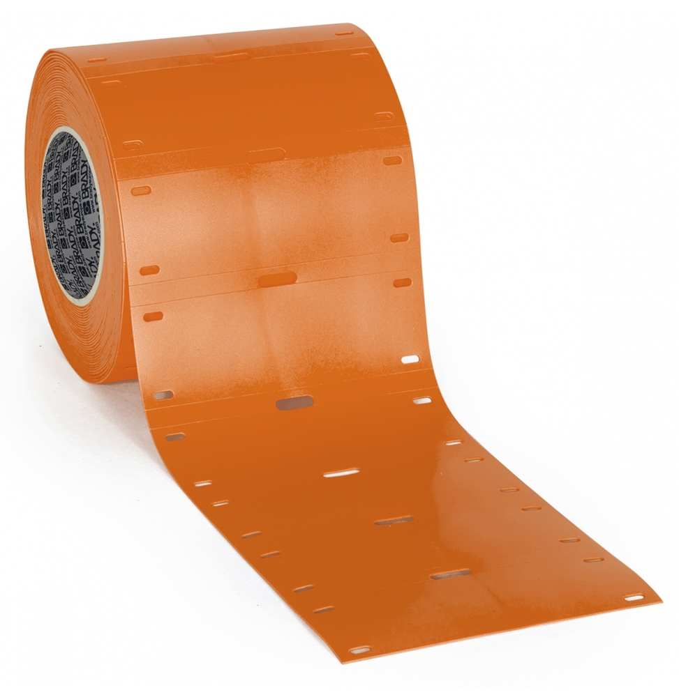 Przywieszki do kabli poliuretanowe pomarańczowe THT-7525-7643-OR wym. 75.00 mm x 25.00 mm, 250 szt.