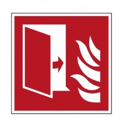 Znak bezpieczeństwa ISO – Drzwi przeciwpożarowe, F/F007/NT/PE-200X200-1