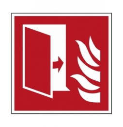 Znak bezpieczeństwa ISO – Drzwi przeciwpożarowe, F/F007/NT/PP-148X148-1
