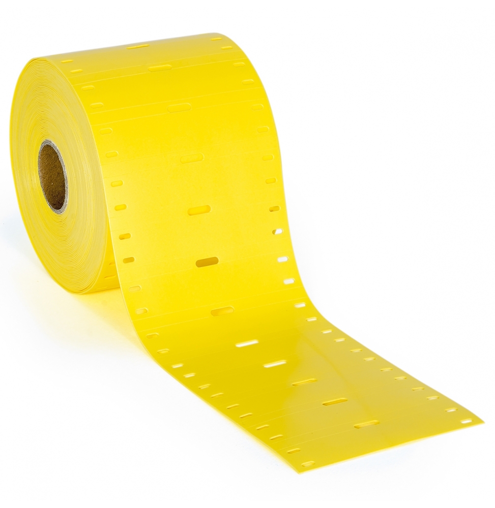 Przywieszki do kabli poliolefinowe żółte BPT-7515-348-YL wym. 75.00 mm x 15.00 mm, 500 szt.
