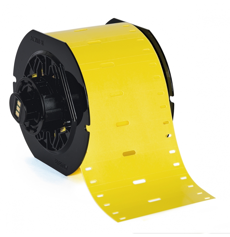 Przywieszki do kabli poliolefinowe żółte B33-7525-348-YL wym. 75.00 mm x 25.00 mm, 250 szt.