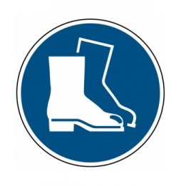 Znak bezpieczeństwa ISO – Nakaz stosowania ochrony stóp, M/M008/NT/TM-DIA200-1
