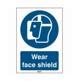 Znak bezpieczeństwa ISO – Nakaz stosowania ochrony twarzy, M/M013/EN431/TM-148X210-1