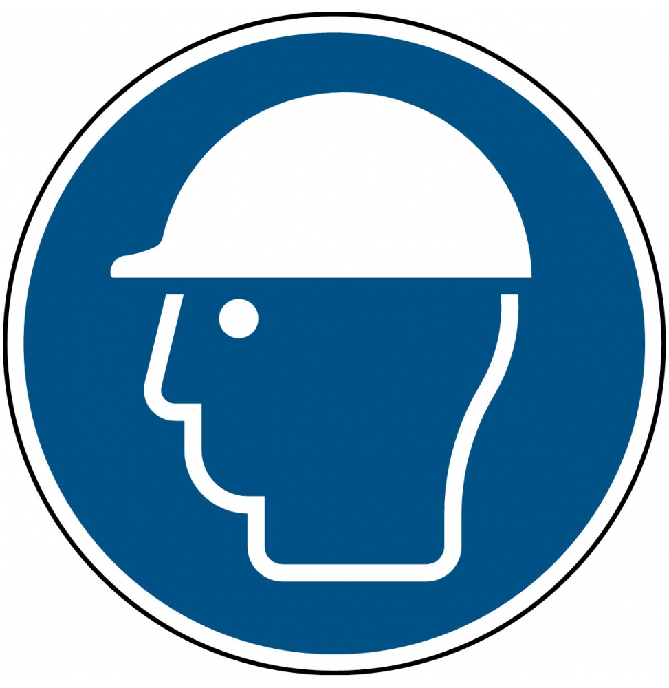 Znak bezpieczeństwa ISO – Nakaz stosowania ochrony głowy, M/M014/NT/TM-DIA200-1