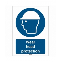 Znak bezpieczeństwa ISO – Nakaz stosowania ochrony głowy, M/M014/EN278/TM-297X420-1