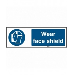 Znak bezpieczeństwa ISO – Nakaz stosowania ochrony twarzy, M/M013/EN431/TWM-150X50-1