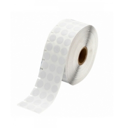 Etykiety laboratoryjne z tkaniny nylonowej białe BPT-603-499 kółko ϕ 12.70 mm, 3000 szt.