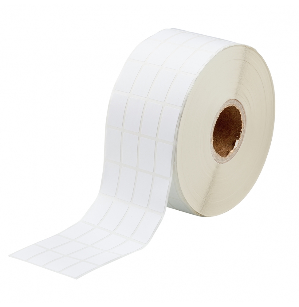 Etykiety z tkaniny nylonowej białe BPT-618-499 wym. 22.86 mm x 38.10 mm, 3000 szt.