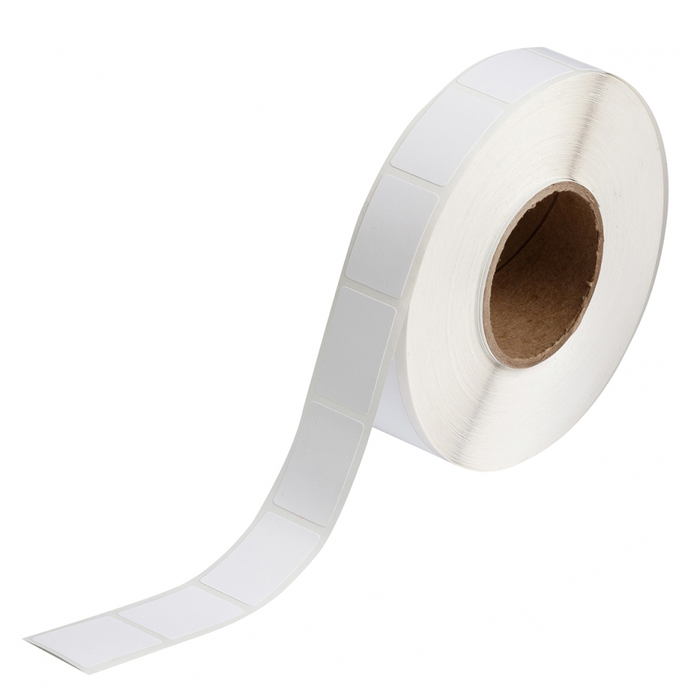 Etykiety z tkaniny nylonowej białe BPT-620-499 wym. 12.70 mm x 25.40 mm, 1000 szt.