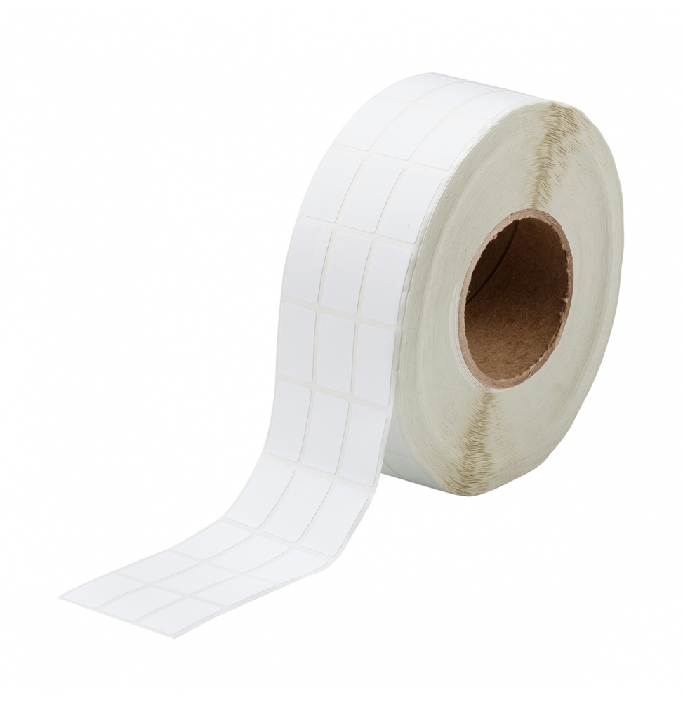 Etykiety z tkaniny nylonowej białe BPT-621-499 wym. 25.40 mm x 36.50 mm, 3000 szt.