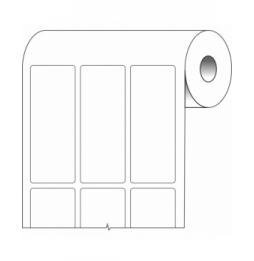 Etykiety z tkaniny nylonowej białe BPT-625-499 wym. 25.40 mm x 66.68 mm, 1500 szt.