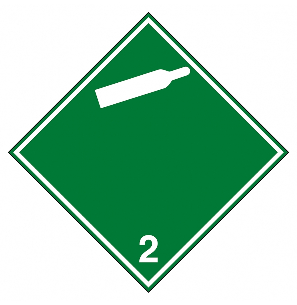 Znak transportowy – ADR 2.2A – Gaz niepalny, nietrujący, ADR 2.2A-200*200-B7541