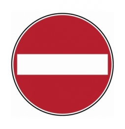 Podłogowy znak bezpieczeństwa – Znak drogowy, FLOORSIGN: PIC 229-DIA 500-B7538