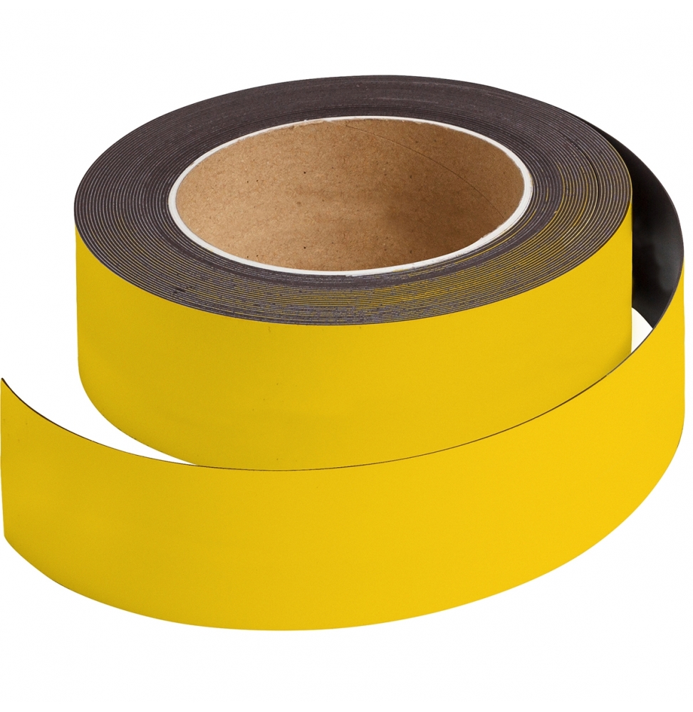 Taśma plastikowa magnetyczna żółta MAGNETIC TAPE B-859 YELLOW 50MMX10M wym. 50.00 mm x 10.00 m