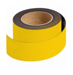 Taśma plastikowa magnetyczna żółta MAGNETIC TAPE B-859 YELLOW 80MMX10M wym. 80.00 mm x 10.00 m