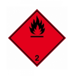 Znak transportowy – ADR 2.1 – Gaz łatwopalny, ADR 2.1A-100*100-B7541