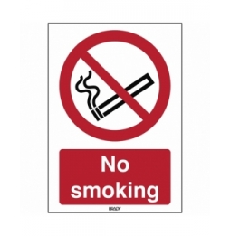 Znak bezpieczeństwa ISO - Zakaz palenia, P/P002/EN55/TWM-148X210-1