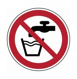 Znak bezpieczeństwa ISO – Woda niezdatna do picia, P/P005/NT/TWM-DIA100-1