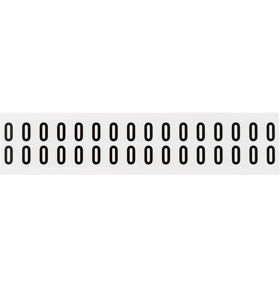 Takie same cyfry i litery na jednej karcie do stosowania w pomieszczeniach (800szt.), NL-W75-0