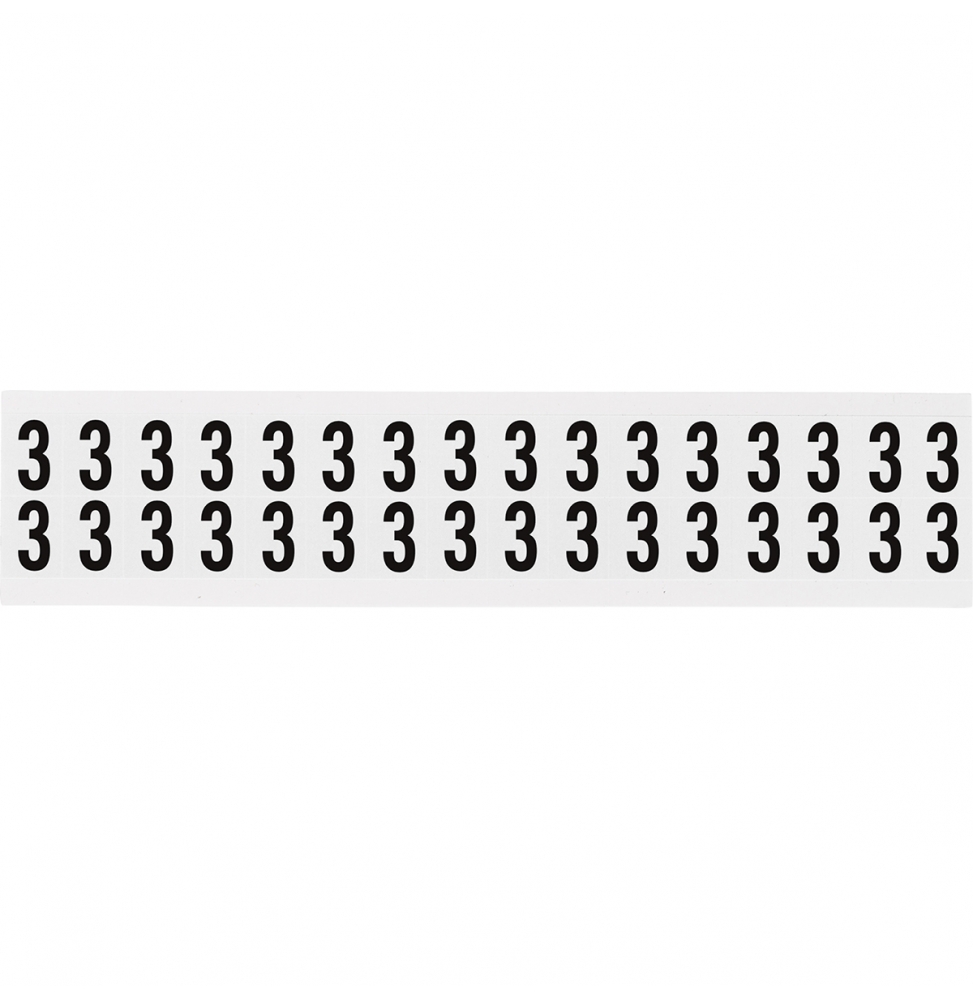 Takie same cyfry i litery na jednej karcie do stosowania w pomieszczeniach (800szt.), NL-W75-3