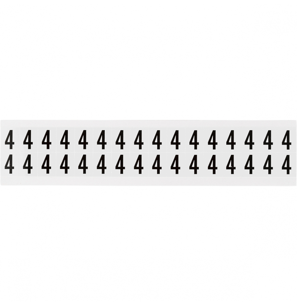 Takie same cyfry i litery na jednej karcie do stosowania w pomieszczeniach (800szt.), NL-W75-4