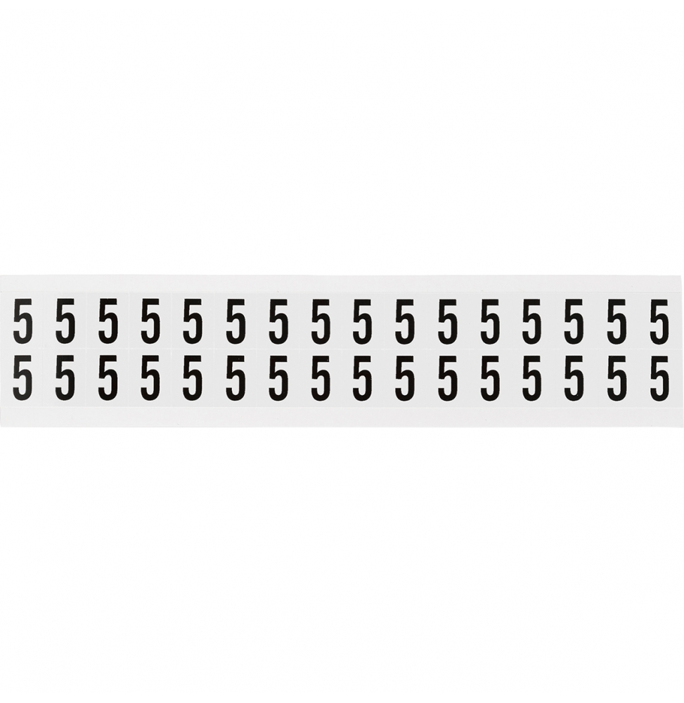 Takie same cyfry i litery na jednej karcie do stosowania w pomieszczeniach (800szt.), NL-W75-5