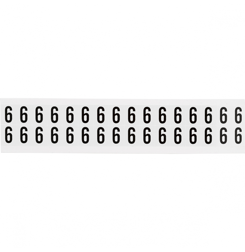 Takie same cyfry i litery na jednej karcie do stosowania w pomieszczeniach (800szt.), NL-W75-6