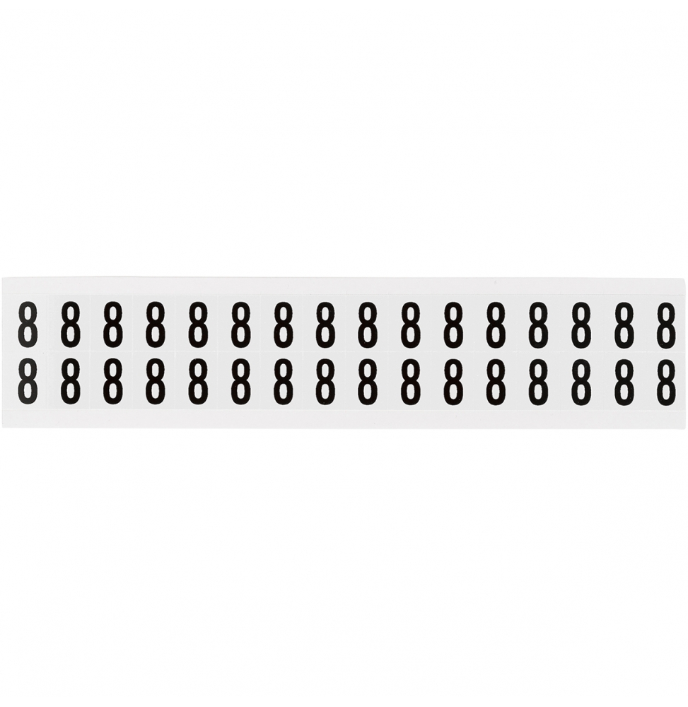Takie same cyfry i litery na jednej karcie do stosowania w pomieszczeniach (800szt.), NL-W75-8