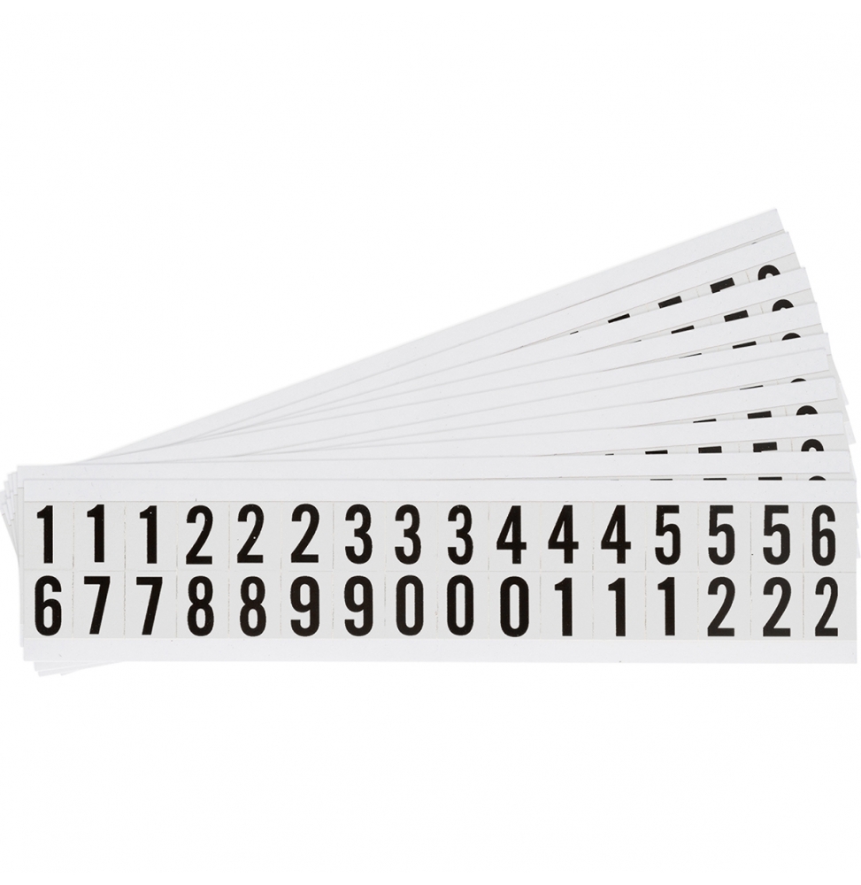 Takie same cyfry i litery na jednej karcie do stosowania w pomieszczeniach (800szt.), NL-W75 0-9