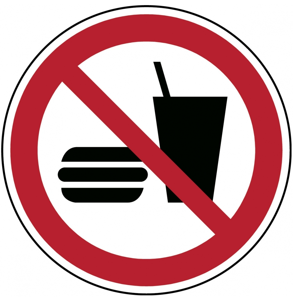 Znak bezpieczeństwa ISO – Zakaz spożywania posiłków i napojów, P/P022/NT/TWM-DIA100-1