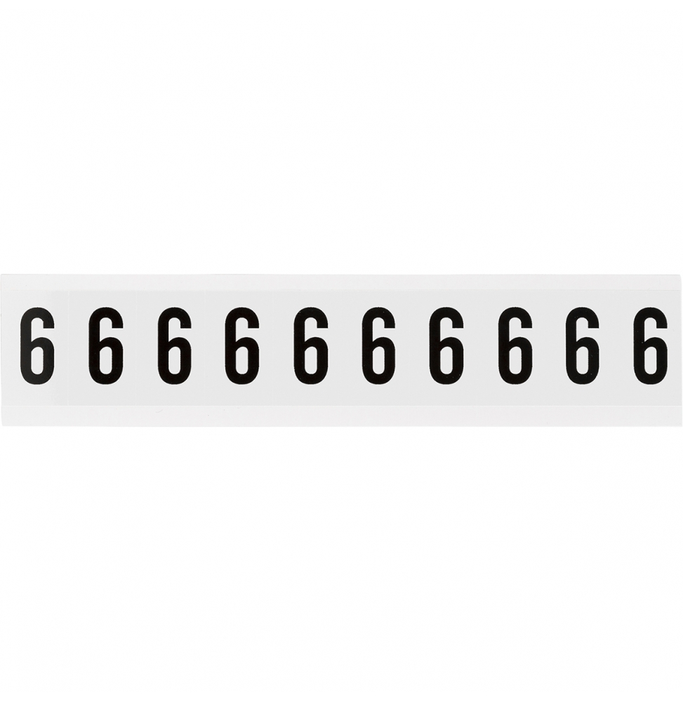 Takie same cyfry i litery na jednej karcie do stosowania w pomieszczeniach (250szt.), NL-W15-6