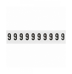 Takie same cyfry i litery na jednej karcie do stosowania w pomieszczeniach (250szt.), NL-W15-9