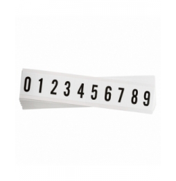 Takie same cyfry i litery na jednej karcie do stosowania w pomieszczeniach (250szt.), NL-W15-0-9