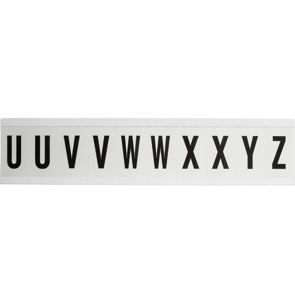 Takie same cyfry i litery na jednej karcie do stosowania w pomieszczeniach (250szt.), NL-W15-U-Z