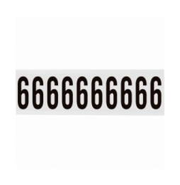 Takie same cyfry i litery na jednej karcie do stosowania w pomieszczeniach (250szt.), NL-W225-6