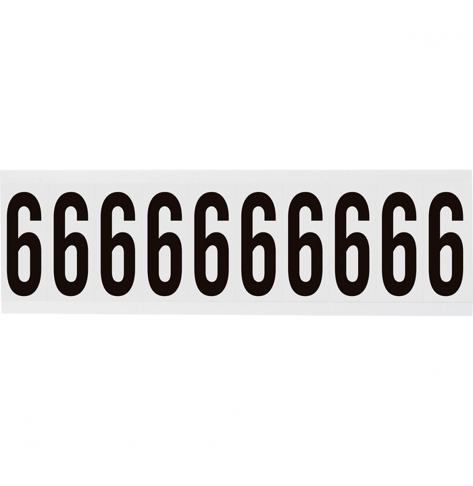 Takie same cyfry i litery na jednej karcie do stosowania w pomieszczeniach (250szt.), NL-W225-6