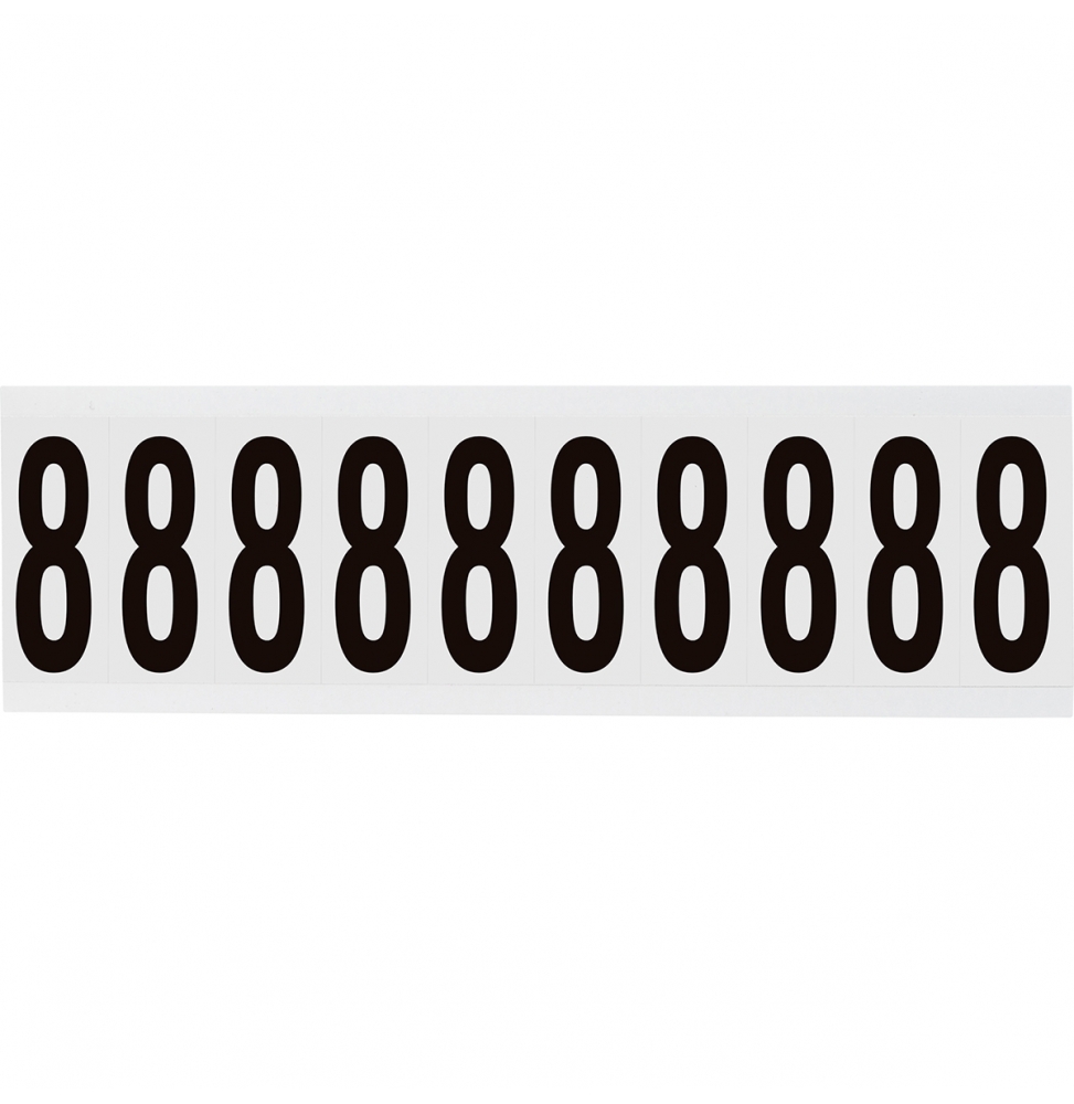 Takie same cyfry i litery na jednej karcie do stosowania w pomieszczeniach (250szt.), NL-W225-8