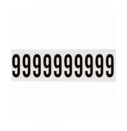 Takie same cyfry i litery na jednej karcie do stosowania w pomieszczeniach (250szt.), NL-W225-9