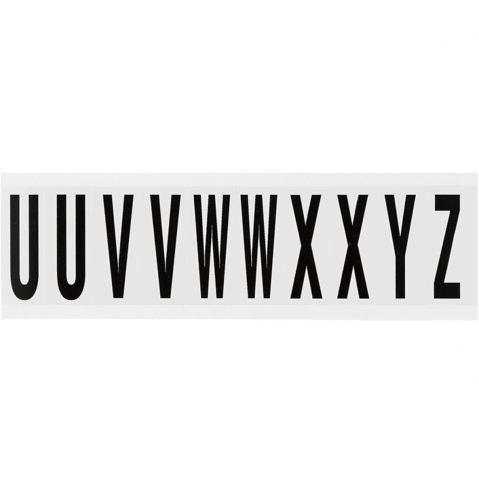 Takie same cyfry i litery na jednej karcie do stosowania w pomieszczeniach (250szt.), NL-W225-U-Z